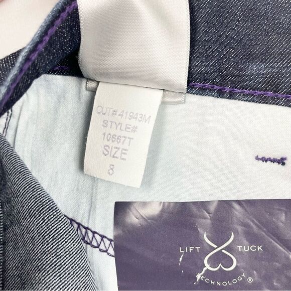 NYDJ Not Your Daughters Jeans Cropped Dark Denim Lift Tuck Technology Size 8 - Picture 9 of 11